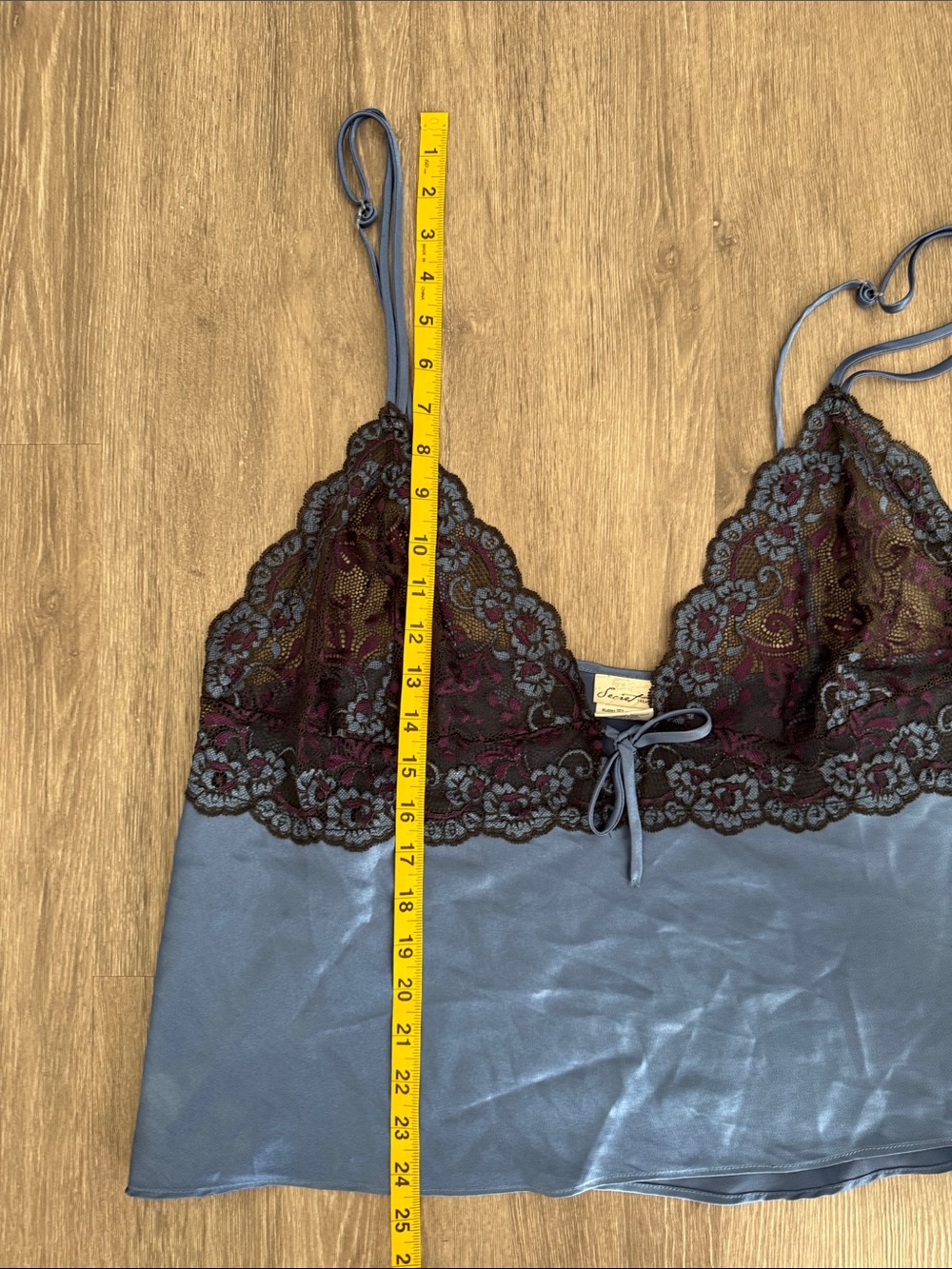 Gorgeous Blue Lace Trim Camisole - Picture 10 of 10